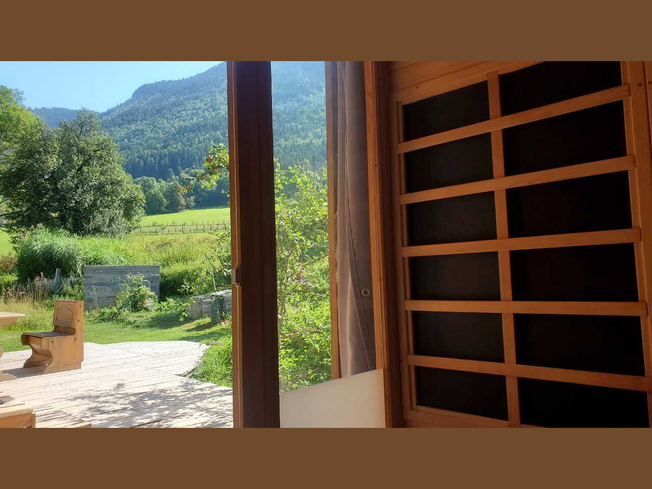 Vue du sauna